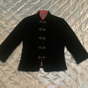 Ann Taylor Black Velvet Jacket.